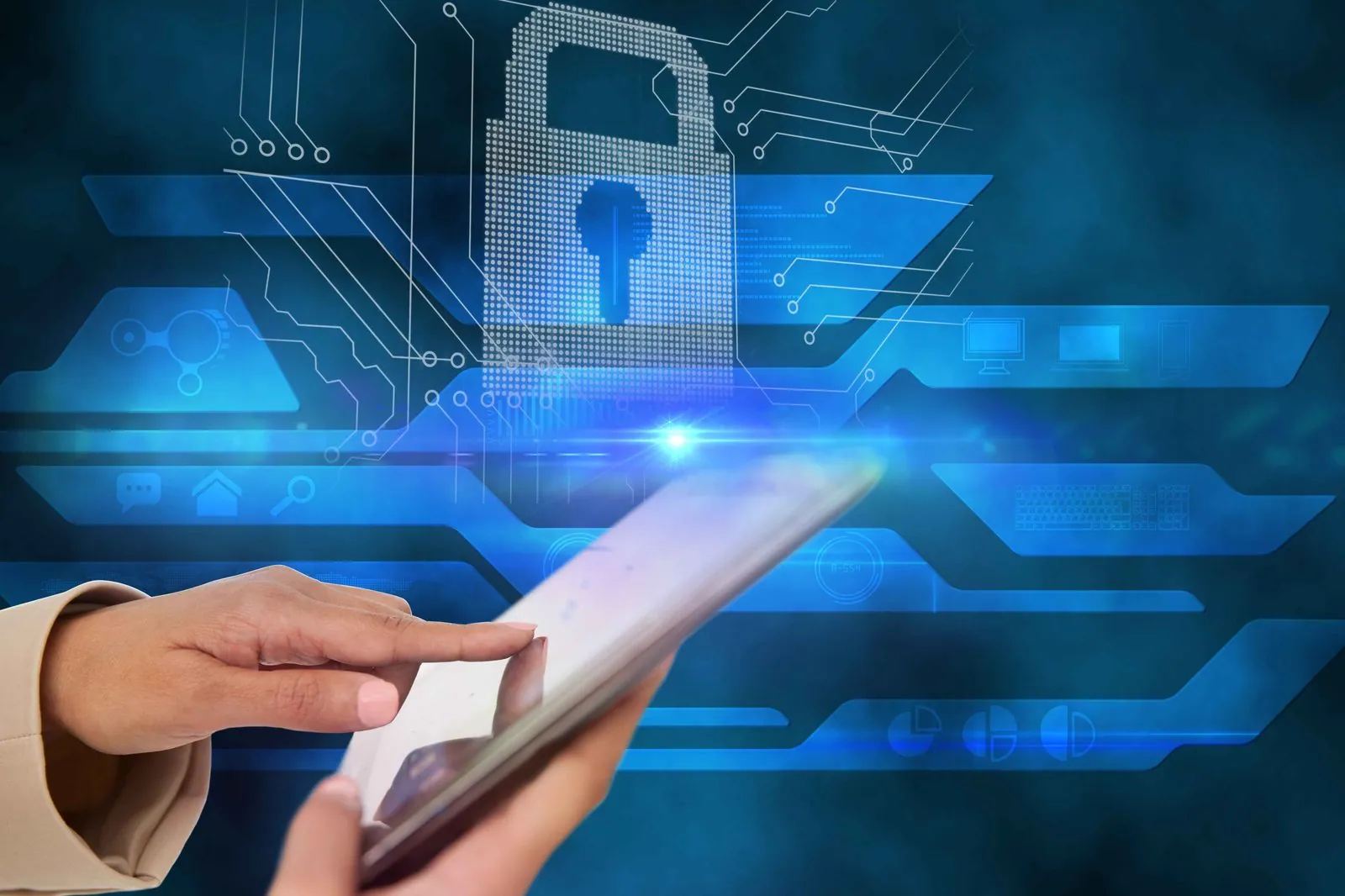 Beveiligde toegang tot de digitale werkplek op een mobiel apparaat — back-up zodat je nooit je werk kwijtraakt